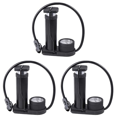 Veemoon 3 Uds Aleación para Bomba Activada por Suelo con Inflador de Bicicleta Neumático Portátil Precisión Motocicleta Medidor de Pie MTB Aluminio Sc