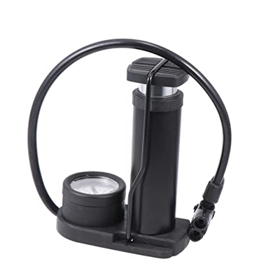 Veemoon Aleación para Barómetro Precisión Pedal Bicicleta Inflador Mini Calibre Juguete Alta Presión Alta Bomba Portátil Activado Motocicleta Pie Piso