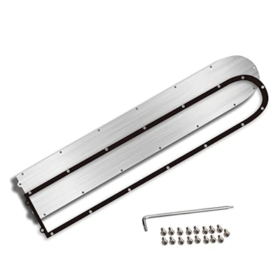 Genggeng Cubierta Inferior de Acero Inoxidable con Anillo Resistente al Agua Compatible con Xiaomi M365/1S/PRO/PRO2 Cubierta Inferior Protectora de ch