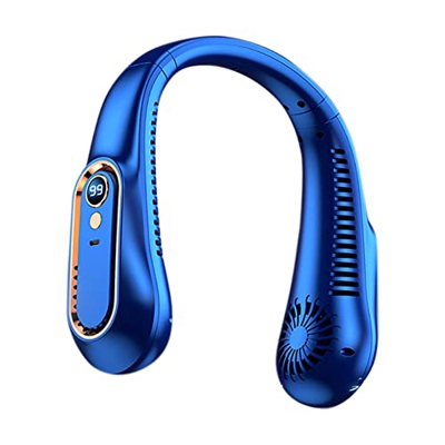 YIGEBAG Ventilador sin hojas Lazy Outdoor Sports Neck Cooler USB recargable Aire Acondicionado Leafless