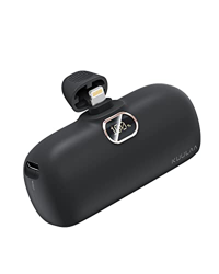 Power Bank Mini 5000mAh,Kuulaa Cargador Portátil Batería Externa Peso Ligero [Lipstick-Size] con Salida de 2.4A Carga rápida para iPhone 12/13/11 Pro/ precio