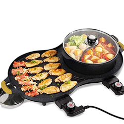 Barbacoa Parrilla Utensilios De Cocina Todo En Uno Sartén Barbacoa Eléctrica, Cocinas De Parrilla Multifunción Aparato De Olla Caliente Antiadherente, precio