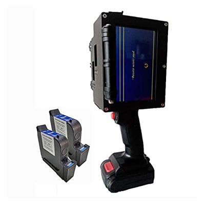 GIXAA Impresora de inyección de Tinta portátil Mano TIJ Máquina de impresión Estudio de impresión 50 mm Fecha de la Variable Número de Serie Logo Impr