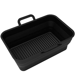 Semssa Freidora de aire de silicona reutilizable para freidora de aire, cesta de freidora de aire, antiadherente, práctica, bandeja apta para lavavaji precio