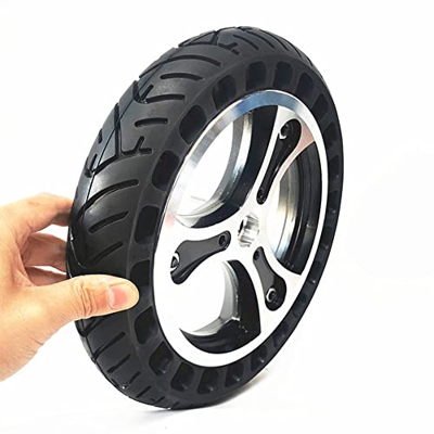 Rueda completa para scooter eléctrico, rueda de aluminio con brida de chavetero para silla de ruedas eléctrica de 12 "", 12 1/2x2 1/4 Rueda completa d