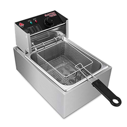 Freidora Eléctrica De Grasa Profunda De 9l Freidora Eléctrica Grande De Acero Inoxidable Con Cesta Para Uso Comercial En El Hogar Freidora Profunda Sa características