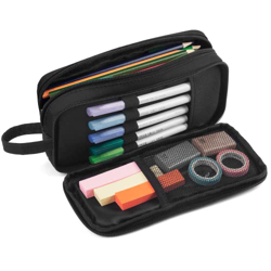 Estuche, Estuche más Nuevo de AOROY 2022, Estuche Escolar de Gran Capacidad con 3 Compartimentos, Estuche portátil y Duradero para niños y niñas, Simp características