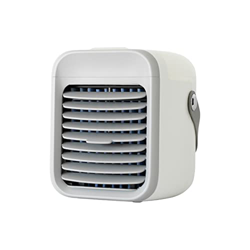 NXYJD Handheld Mini Enfriador de aire Air acondicionador portátil Atmósfera colorida Luz USB Ventilador de agua de ventilador (Color : A, Size : One s características