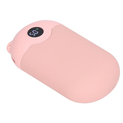 Calentador de manos recargable, carga por USB del calentador de manos del banco de energía para la oficina Rosa