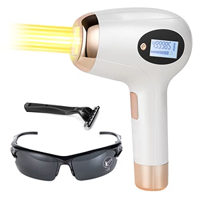 Depiladora De Luz Pulsada, Depiladora Permanente Ipl Para Cuerpo Completo Depiladora Permanente Para Piernas, Axilas, Línea Del Bikini Y Cuerpo Femeni