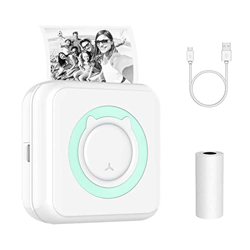 ZFHTAO Impresora Térmica Portatil, Impresora Fotográfica Bluetooths Etiqueta Nota Recibo Papel Impresora, Impresora de Fotos para Movil, Compatible co precio