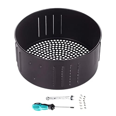 Rurbeder Piezas de Repuesto para freidoras de Aire, Bandeja Antiadherente para Hornear de Hierro Fundido, Accesorios para Horno de Cocina Reutilizable