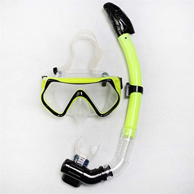 Samnuerly Máscaras de Buceo Máscara de Snorkel Profesional Snorkel Gafas antivaho Juego de Gafas Tubo de respiración Medio seco Gafas de natación Herr