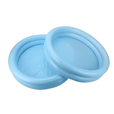 Inflatable Swimming Pool Pet Kids Outdoor Rectangle Bathing Tub Paddling Pool Lightweight Parts Little Child Accessories (Size : 2pcs)