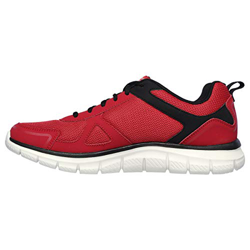 Skechers Track-scloric 52631-bkrd - Zapatillas de gimnasia bajas para hombre Rojo Size: 43 EU en oferta