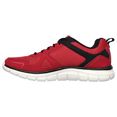 Skechers Track-scloric 52631-bkrd - Zapatillas de gimnasia bajas para hombre Rojo Size: 43 EU