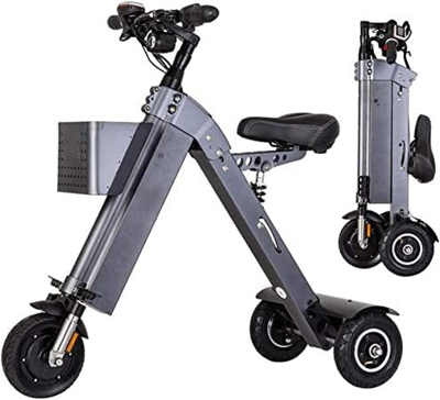 Coche eléctrico Plegable sin Cadena portátil para Exteriores, Mini Andador Inteligente, Triciclo, artefacto de Falla, Coche eléctrico, Scooter, Bicicl