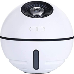 REKIRO Humidificadores Silent Space Ball Humidificador Fan de móvil Four-in-One Multi-Function Power Small USB Batería de Litio incorporada de luz Noc en oferta