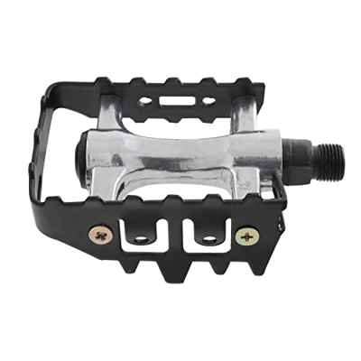 M-Wave Unisex-Adult Steady A5 - Pedal para MTB, Color Negro y Plateado, 70 x 94 mm