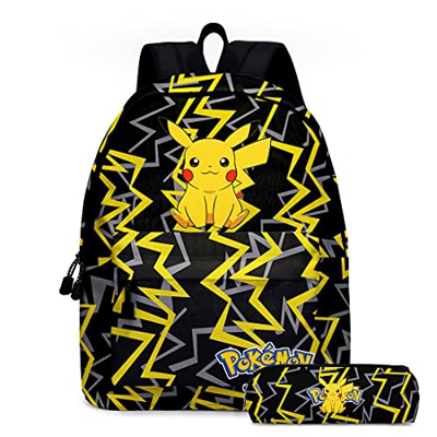 Suyaluoi Mochila infantil con dibujo de monstruo de hadas, 40 x 17 x 30 cm