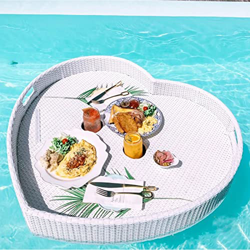 Bandeja Flotante, Bandeja Flotante para Piscina, bandejas flotantes para Servir, flotadores de Piscina para Adultos para Bancos de Arena, spas, baños  en oferta