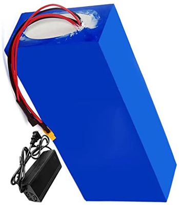 stdpcxz Paquete De Batería De Bicicleta Eléctrica De 60V 20Ah 16S8P Paquete De Batería De Litio De 250W-1500W con Cargador BMS + 2A, Bicicletas De Cal