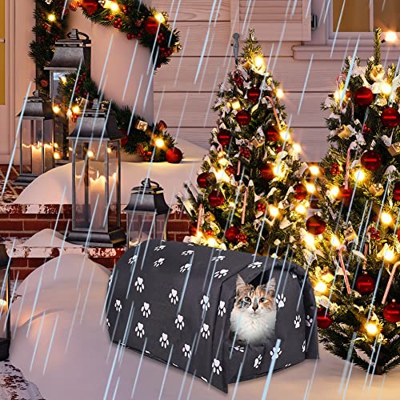 SOBW Caseta para gatos para exteriores, resistente al invierno, para exteriores, impermeable, para gatos