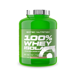 Scitec Nutrition 100% Whey Isolate, Polvo aislado de proteína de suero, l-glutamina, l-arginina con edulcorantes, sin azúcares, sin gluten, sin aceite en oferta