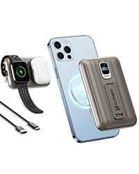 Power Bank Wireless 10000mAh Magnético, [4 in 1] Mini Batería Externa Inalámbrica, 22.5W USB-A & 20W USB-C PD Cargador Portátil Carga Rápida Compatibl en oferta