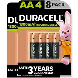 Duracell - Pilas Recargables AA 1300 mAh, paquete de 8 características