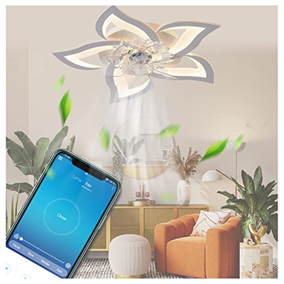 HYN Ventilador Techo con Luz Y Mando A Distancia Control Remoto,Silencio Plafon Ventilador Clásico De La Moda Ventilador De Techi para Salón,Comedor,D
