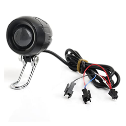 Genggeng Faro Compatible con KUGOO M4/M4 Pro Scooter Eléctrico lámpara de luz Delantera LED con Campana de bocina 2 en 1 Piezas de luz de Bicicleta el precio