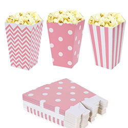 Bolsa de Palomitas,Cajas de Palomitas de Maíz,36 Piezas Mini Caja de Fiesta de Palomitas Contenedor de Dulces Para Los Bocados del Partido,Los Dulces, precio