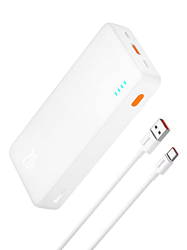 Baseus Powerbank 20000mAh 20W PD QC3.0 Carga rápida Batería externa USB C Powerbank 2 salidas Compatible con iPhone 12 11 XS Samsung Galaxy Huawei Xia en oferta
