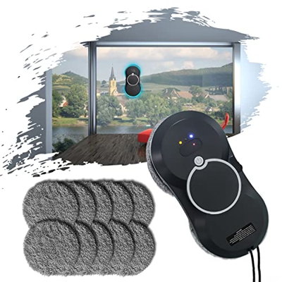 2800pa Robot Limpiador De Ventanas Lentes Inteligentes Robótica De Limpieza con Control Remoto, Rociador De Agua Automático, Operación con Un Clic par
