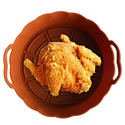 Olla de silicona para freidora de aire - Cesta para freidora de aire resistente al calor - Sartén para freidora de aire segura para alimentos, accesor en oferta