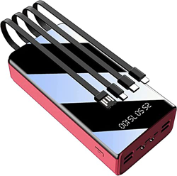 Giural Power Bank 50000mAh Cargador portátil, Paquete de baterías de Gran Capacidad con Cable de Carga Incorporado Que Puede Cargar 7 Dispositivos al  en oferta