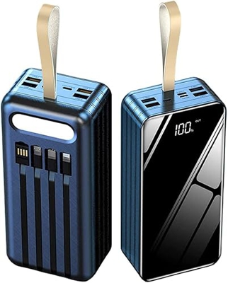 Giural Cargador De Batería Portátil, Banco De Energía USB De Gran Capacidad De 60000Mah, Paquete De Batería Externa Que Puede Cargar Rápidamente 7 Dis