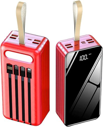 Giural Cargador De Batería Portátil, Banco De Energía USB De Gran Capacidad De 60000Mah, Paquete De Batería Externa Que Puede Cargar Rápidamente 7 Dis características