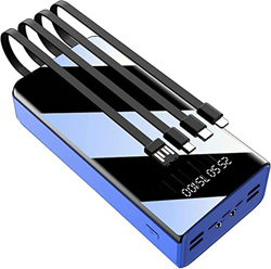 Giural Power Bank 50000mAh Cargador portátil, Paquete de baterías de Gran Capacidad con Cable de Carga Incorporado Que Puede Cargar 7 Dispositivos al  en oferta