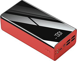 Giural Power Bank, Cargador portátil 100000mAh Power Bank de Gran Capacidad LED Powerbank batería Externa Cargador de teléfono móvil portátil,Rojo características