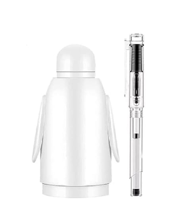 Auto Fill Ink Fountain Pen,1s Automatic Ink Fountain Pen with Continued ink gadget,Smart Ink Absorber,Not Dirty Hands for School Supplies/Office Suppl