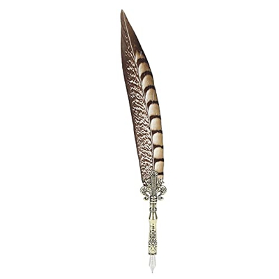Juego de plumas, pluma de caligrafía de estilo vintage de 1,0 mm, pluma antigua, pluma estilográfica, conjunto para firma de invitados, favores de fie