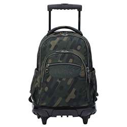 TOTTO Mochila escolar con ruedas verde militar Renglones de color Verde precio