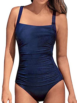 CheChury Bañador Mujer Sexy Trajes de baño de Una Pieza Bañador Halter con Monokini Verano Vacaciones Playa Elegante Push up Cuello Halter para Mujer