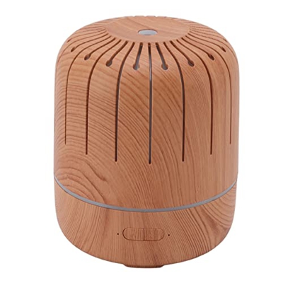 PENO Humidificador de Niebla fría, Mini humidificador de microcircuito de Nano atomización Inteligente de Grano de Madera para Escritorio