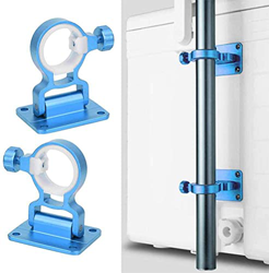 GZkushi 2 soportes para sombrilla de pesca, soporte para sombrilla de balcón, paragüero ajustable de aluminio para balcón, caja de pesca, sombrilla (a precio