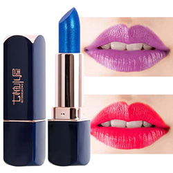 Hitburu Lápiz Labial Azul Mágico,Pintalabios De Rosa Azul, Colores Mágicos Que Cambian De Temperatura, Azul Cambiado A Rosa Temperatura Lip Stain,24 H características