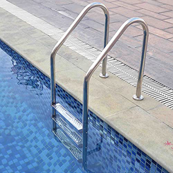 Sturdy Pool Safety Handrails Pool Handrails Swimming Pool Escalator Launching Ladder 3 Steps Stainless Steel Pool Climbing Ladder Non-Slip Indoor Outd en oferta
