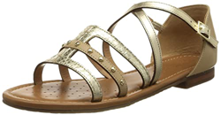 Geox D SOZY S, Sandal plana., para Mujer, Beige (Lt Gold - Gafas De Sol), 38.5 EU precio